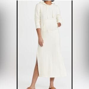 Z Supply Maxi dress Cloud Dancer Ruffle Hoodie- M NWT